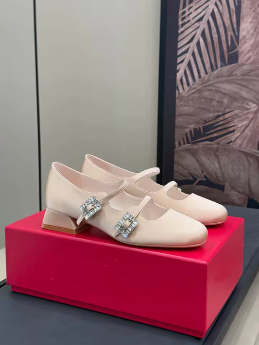 Satin Mini Mary Jane Pumps