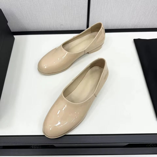 Genuine Leather Butterfly Knot Pumps